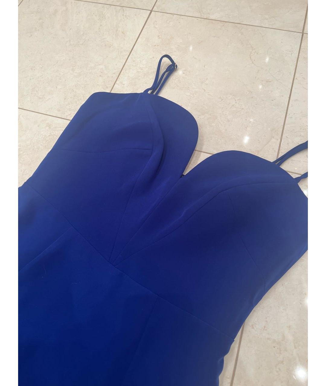 MILLY Синее полиэстеровое коктейльное платье, фото 4