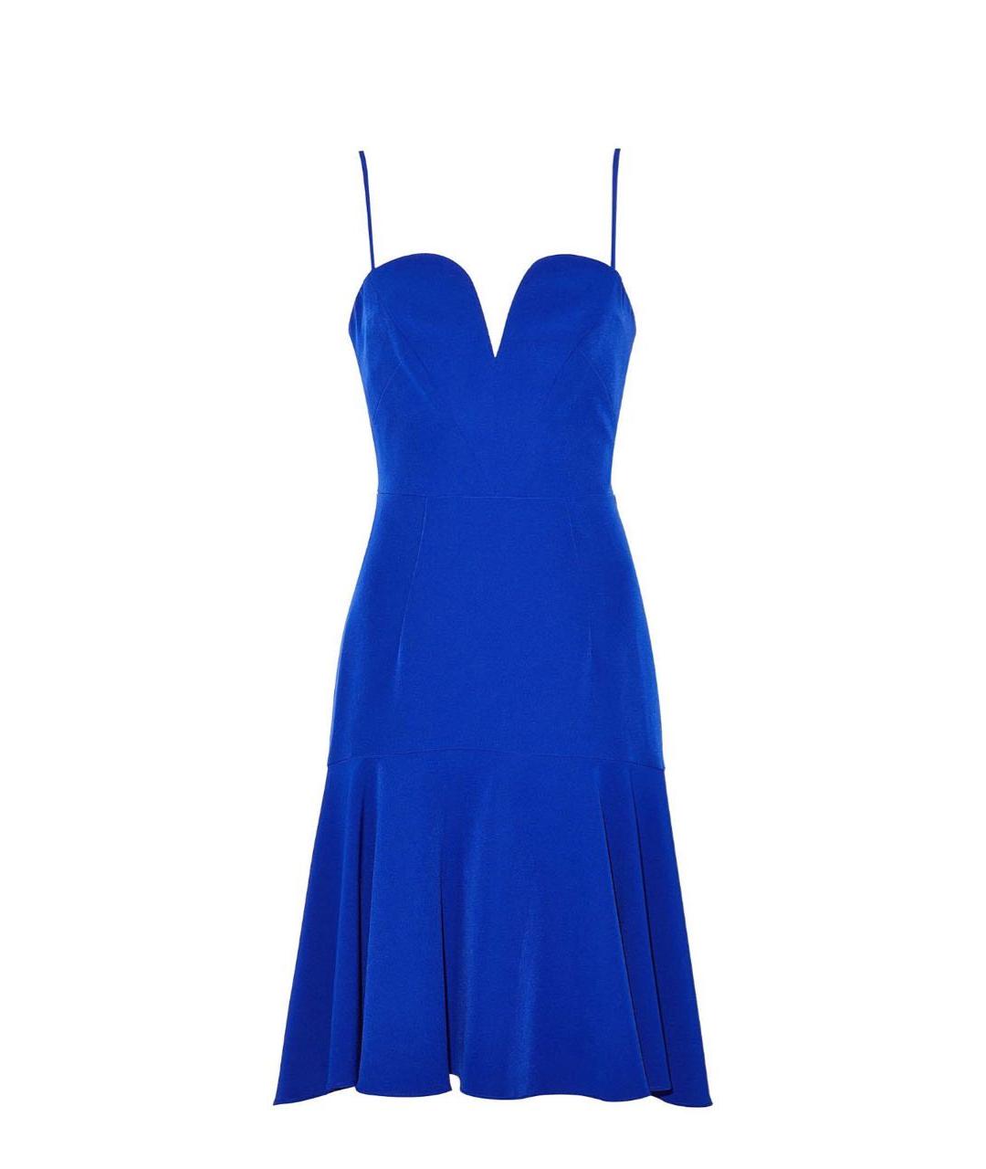 MILLY Синее полиэстеровое коктейльное платье, фото 1