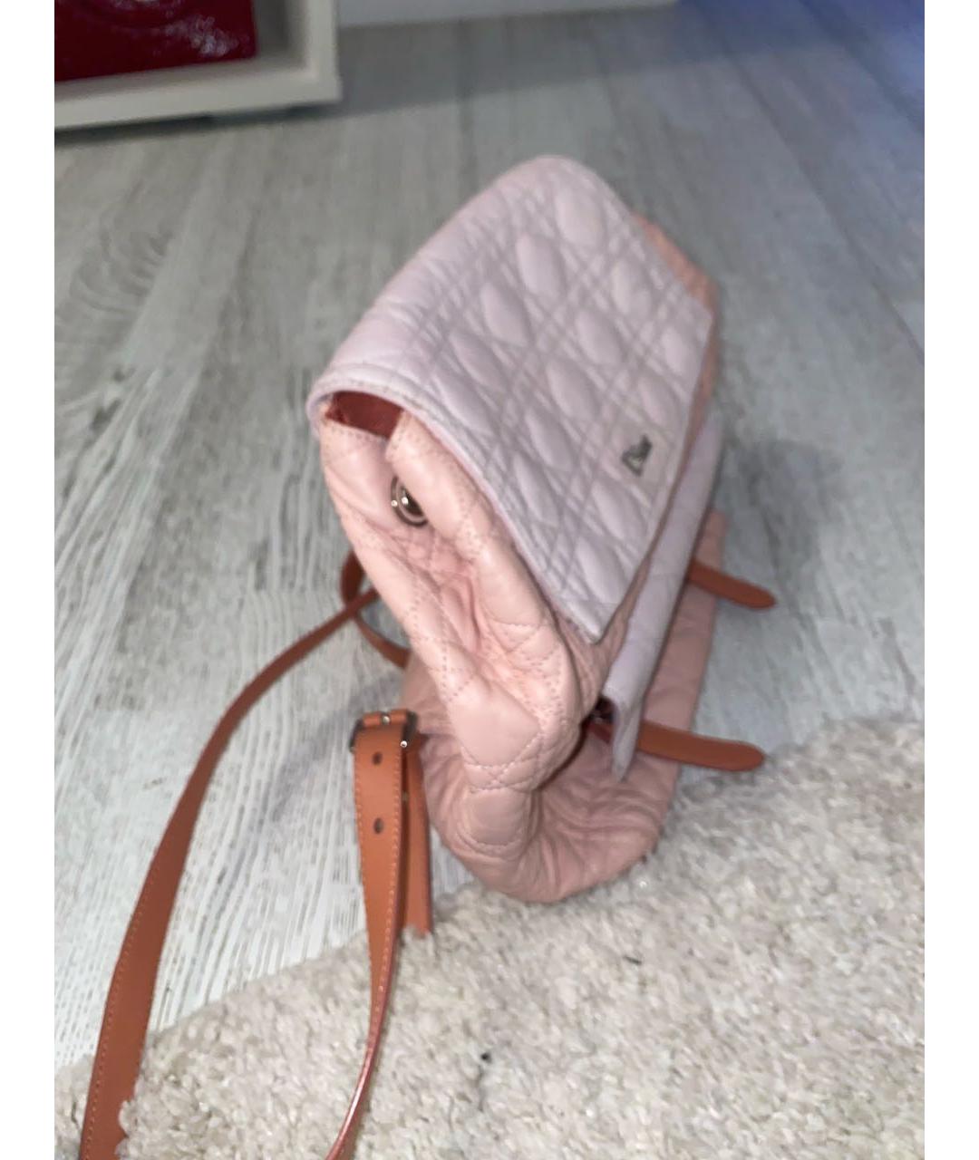 CHRISTIAN DIOR PRE-OWNED Розовый кожаный рюкзак, фото 2