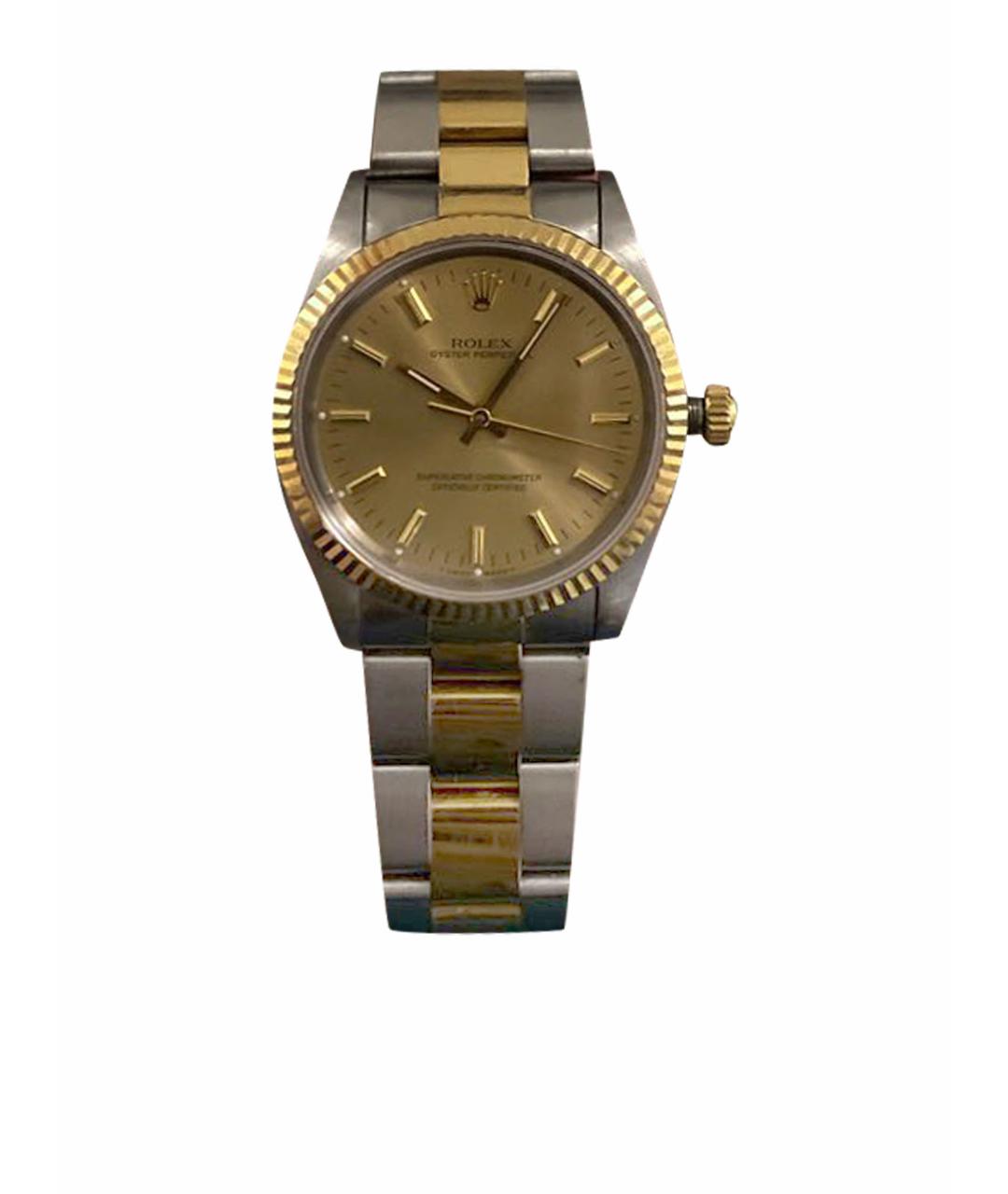 ROLEX Серые часы из желтого золота, фото 1