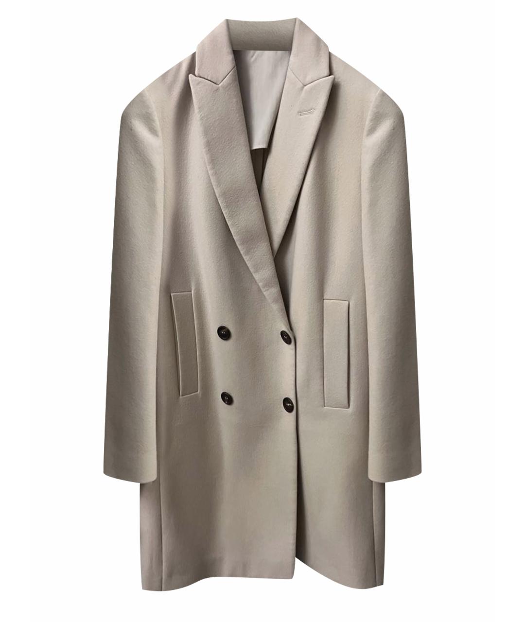 BRUNELLO CUCINELLI Бежевое шерстяное пальто, фото 1