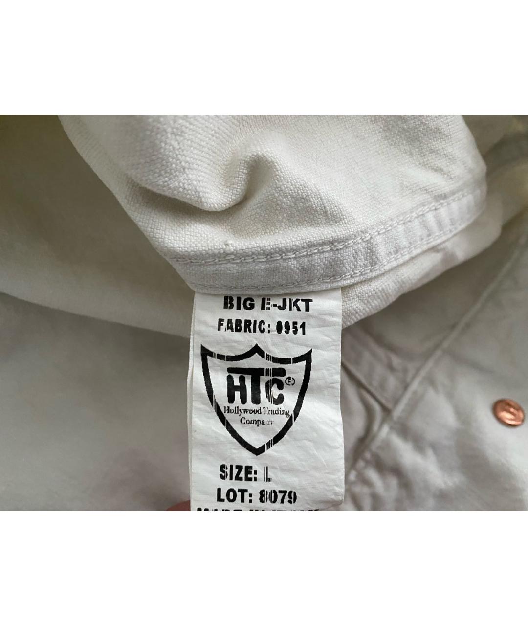 HTC HOLLYWOOD TRADING COMPANY Белая хлопковая куртка, фото 5