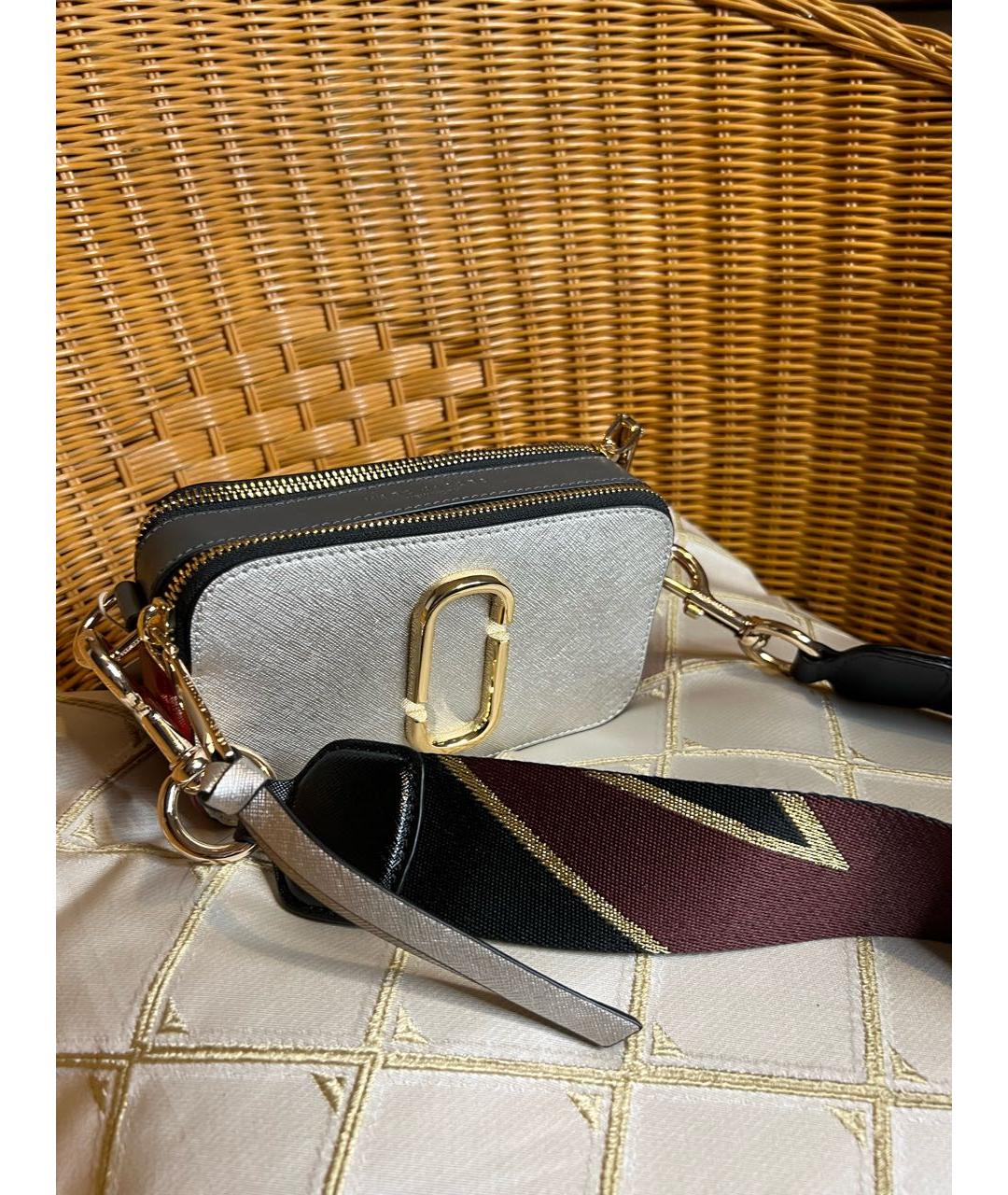 MARC JACOBS Белая кожаная сумка через плечо, фото 5