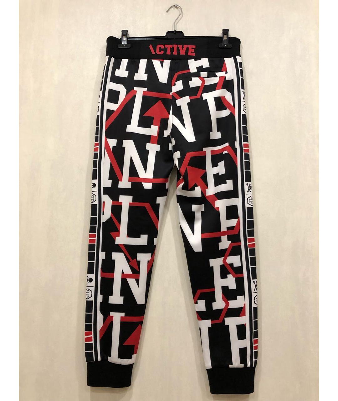 PHILIPP PLEIN Черные полиэстеровые повседневные брюки, фото 2