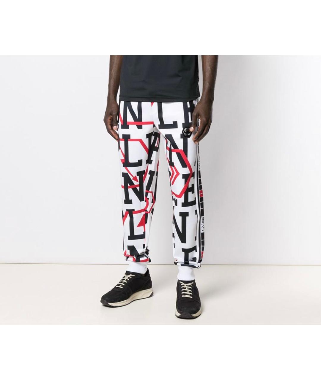 PHILIPP PLEIN Черные полиэстеровые повседневные брюки, фото 8