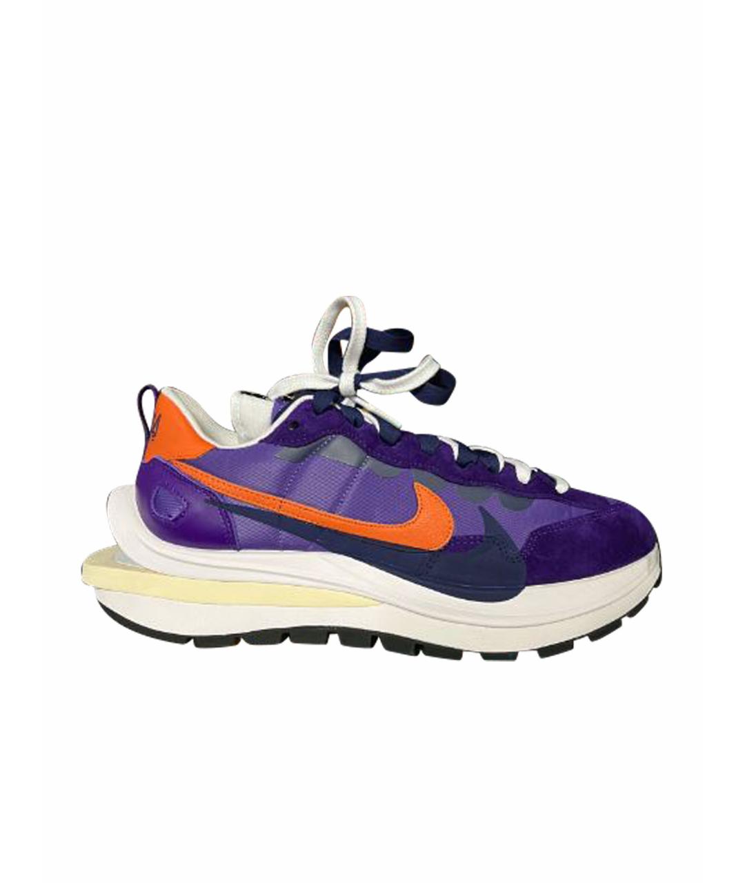 NIKE Фиолетовые замшевые низкие кроссовки / кеды, фото 1