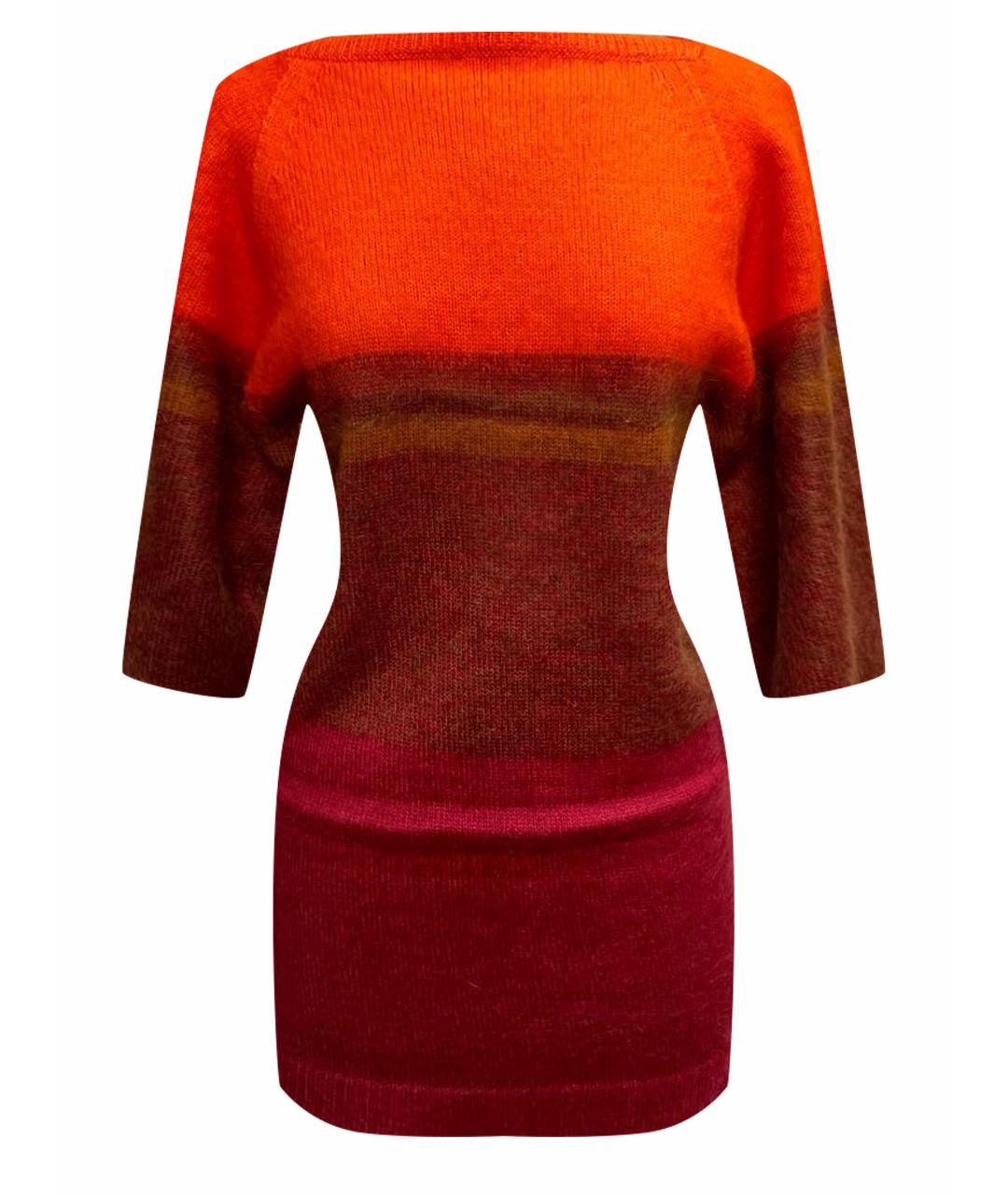 HERMES PRE-OWNED Оранжевый шерстяной джемпер / свитер, фото 6