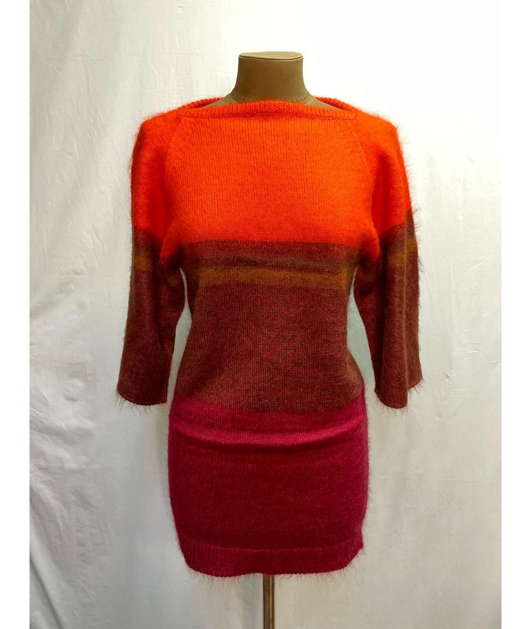 HERMES PRE-OWNED Оранжевый шерстяной джемпер / свитер, фото 5