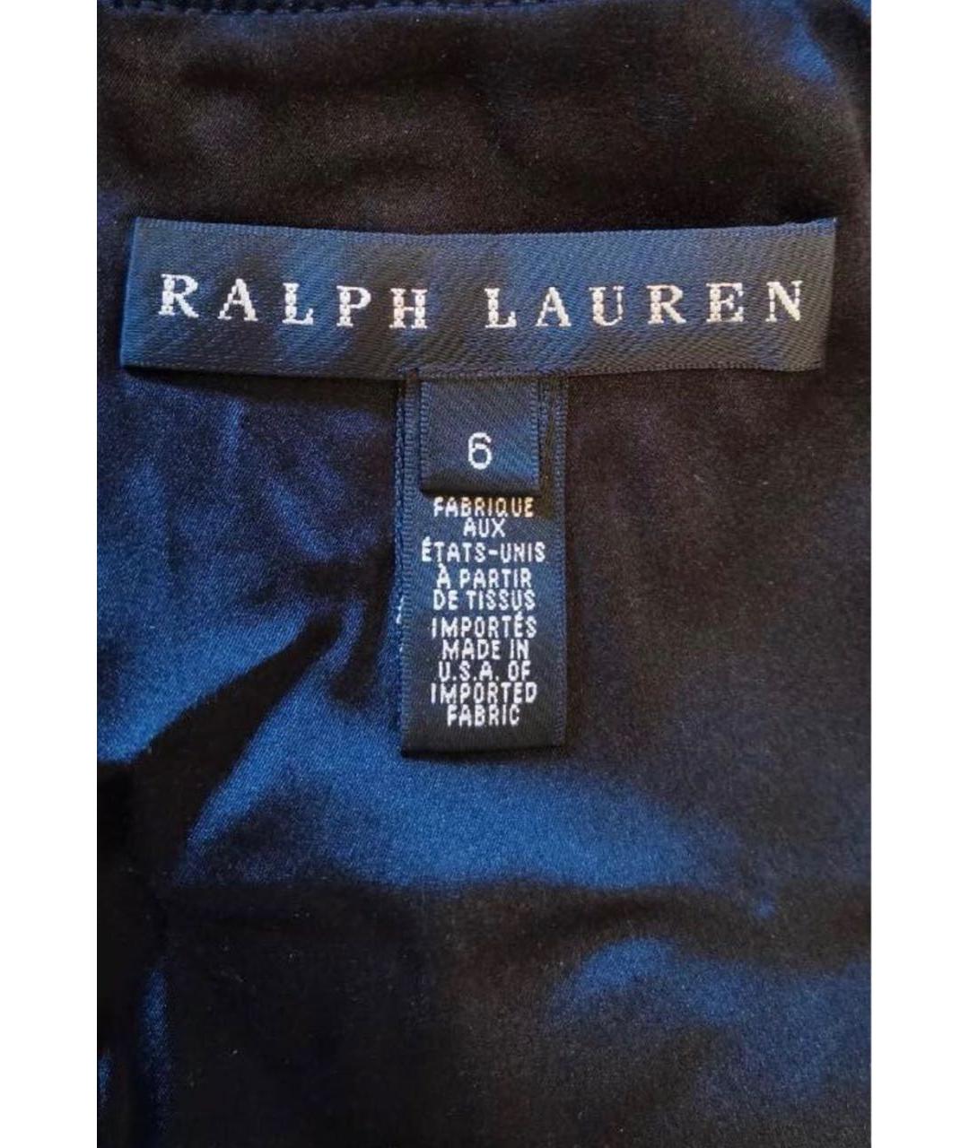 RALPH LAUREN COLLECTION Черное кожаное повседневное платье, фото 5