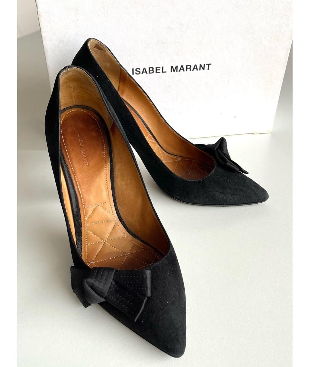 ISABEL MARANT Черные замшевые туфли, фото 2
