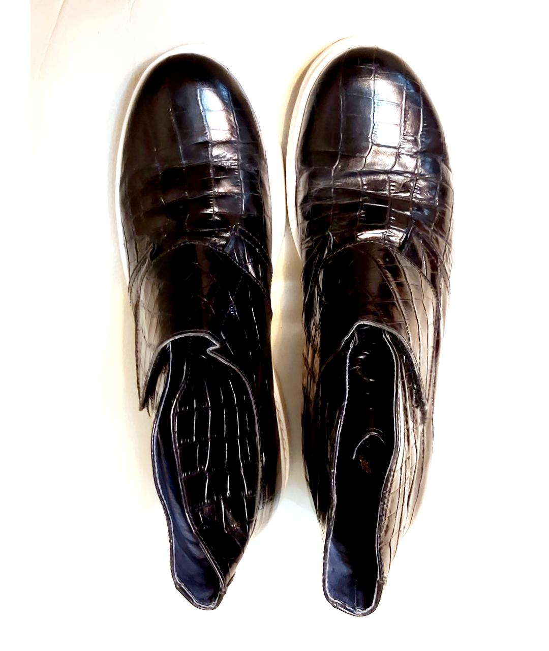 OPENING CEREMONY Черные кожаные низкие ботинки, фото 3