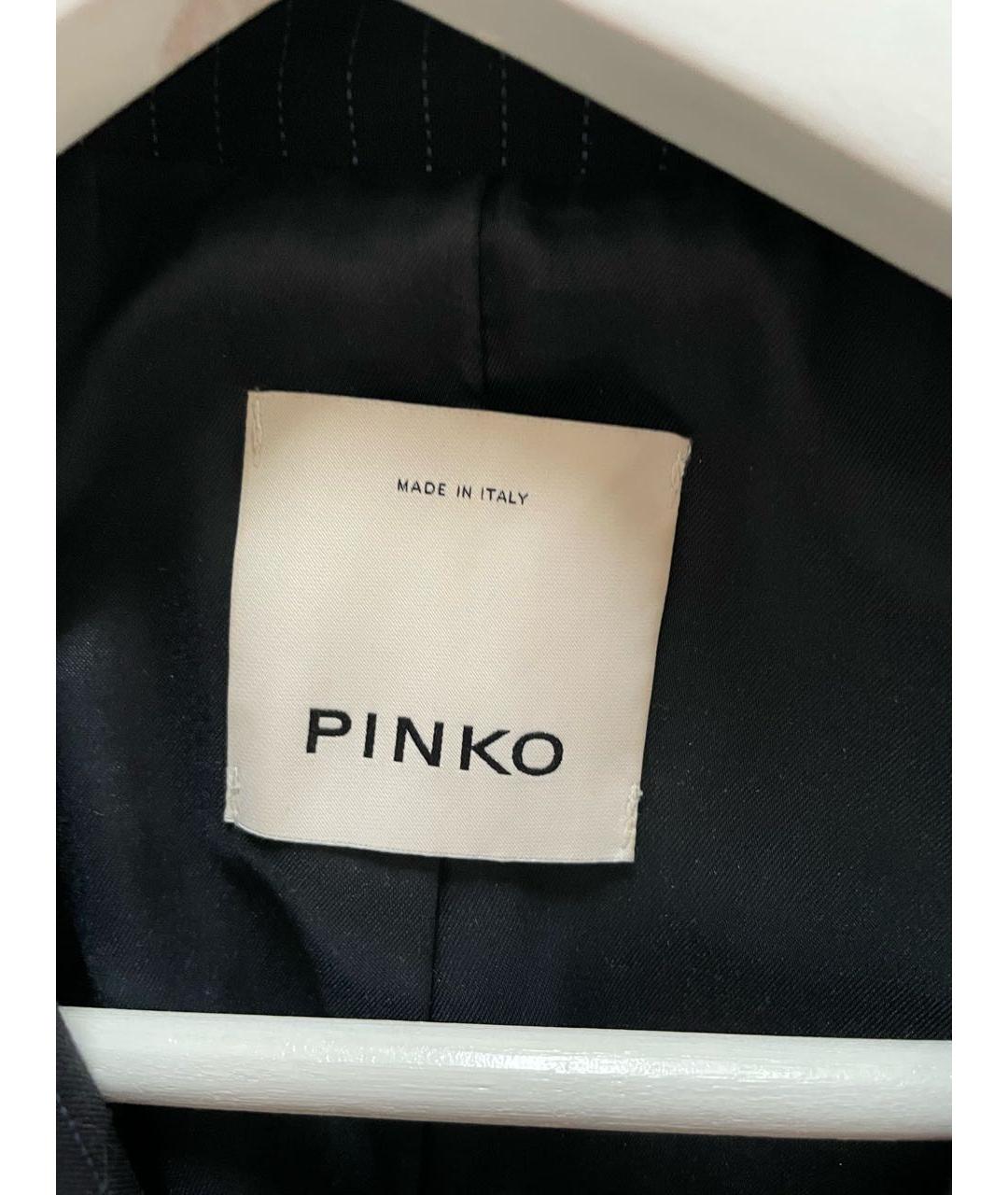PINKO Темно-синий хлопковый жакет/пиджак, фото 4