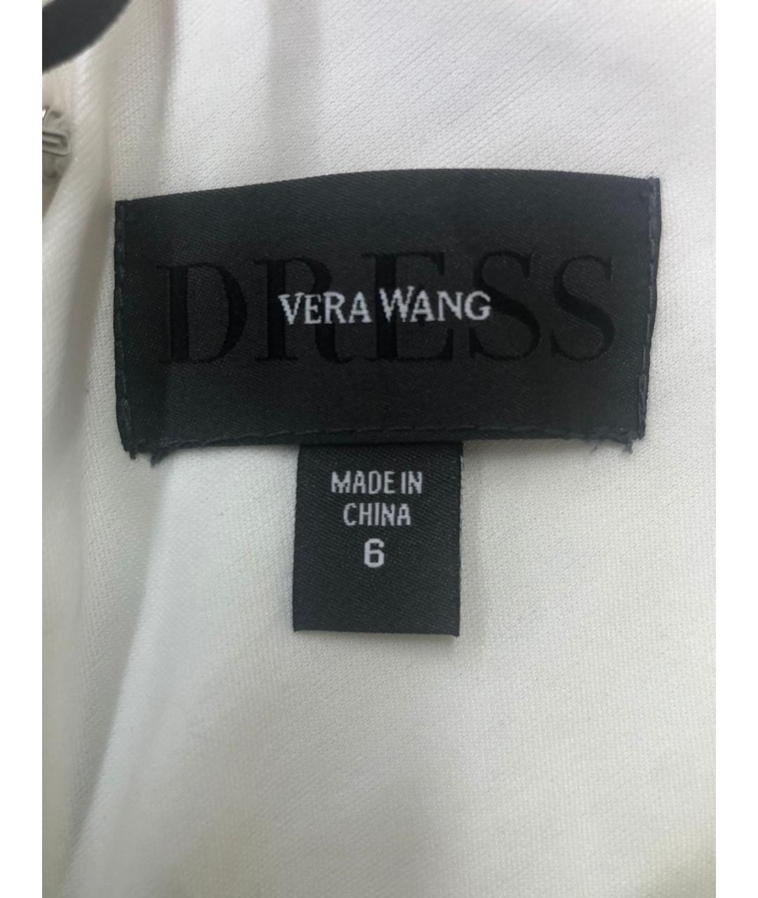 VERA WANG Черное атласное вечернее платье, фото 5