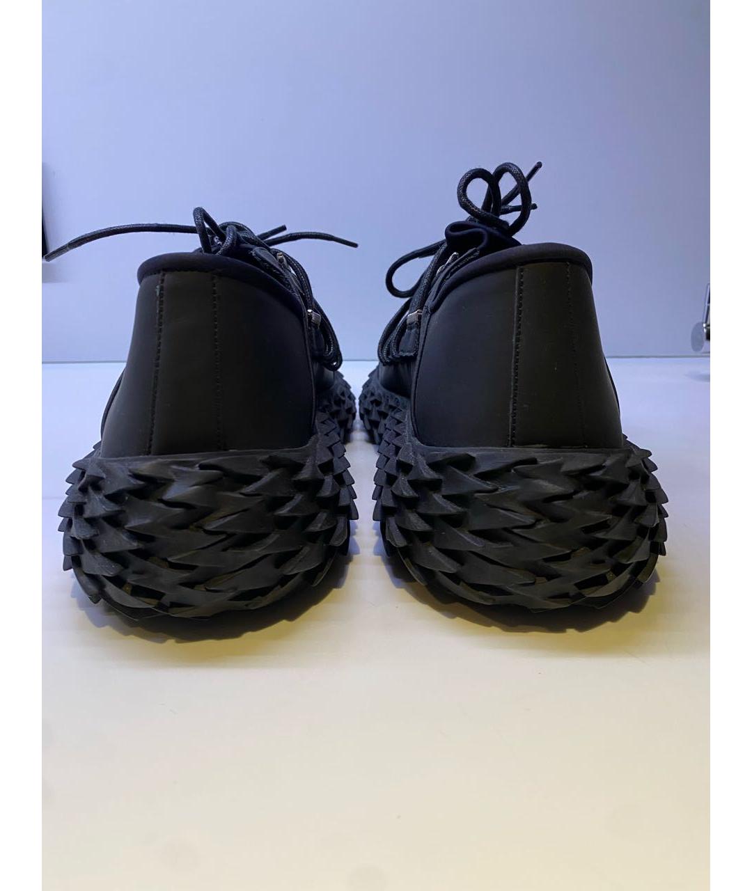 GIUSEPPE ZANOTTI DESIGN Черные резиновые низкие кроссовки / кеды, фото 4