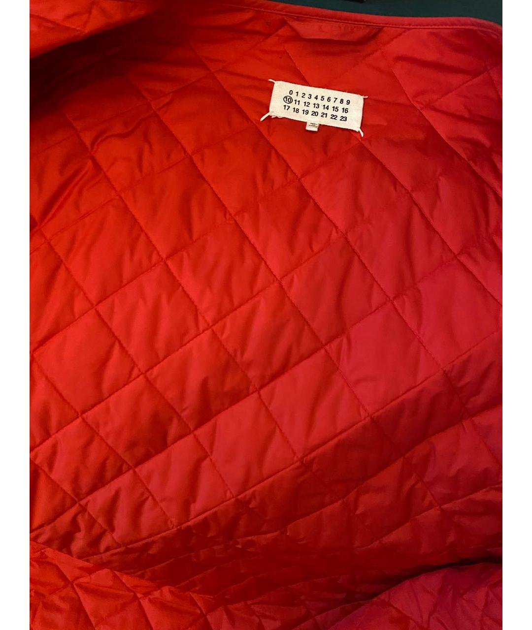MAISON MARGIELA Красная полиамидовая куртка, фото 3