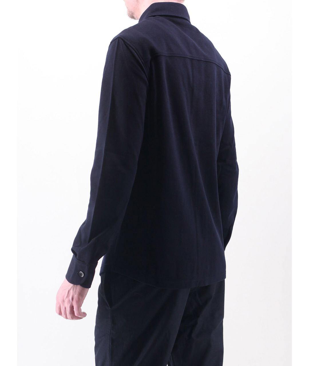 LORO PIANA Темно-синяя кашемировая кэжуал рубашка, фото 3