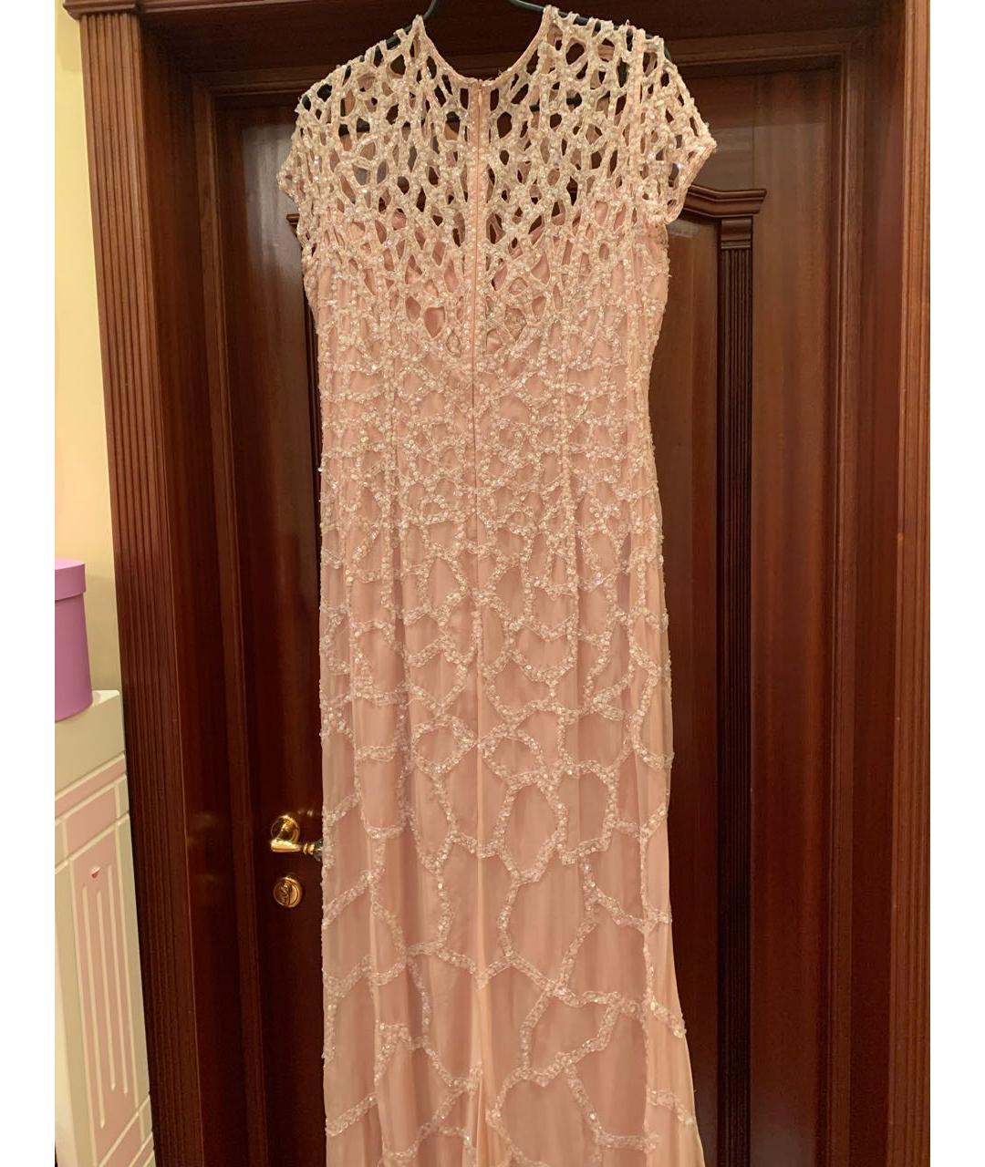 JOVANI Розовое шифоновое вечернее платье, фото 2