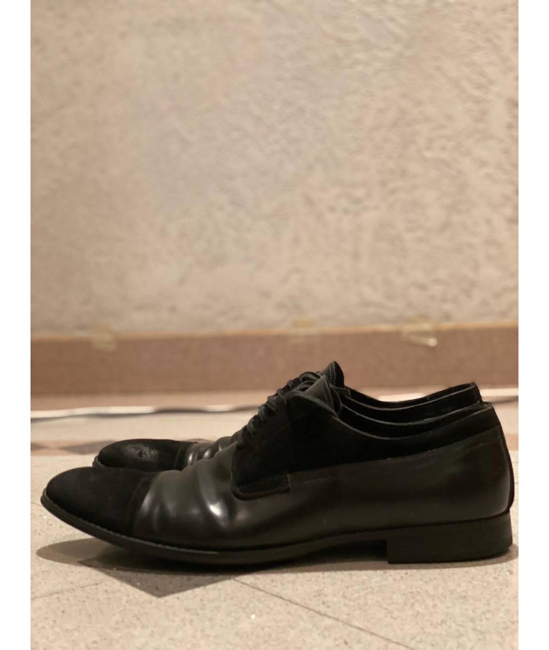 DOLCE&GABBANA Черные замшевые туфли, фото 8