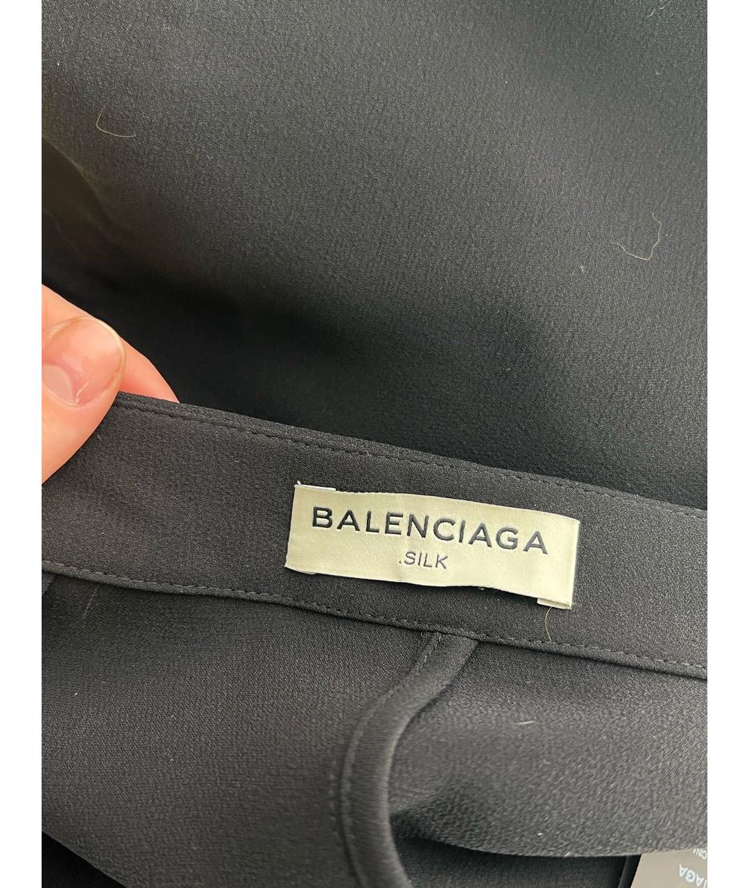 BALENCIAGA Черная хлопковая юбка-шорты, фото 3