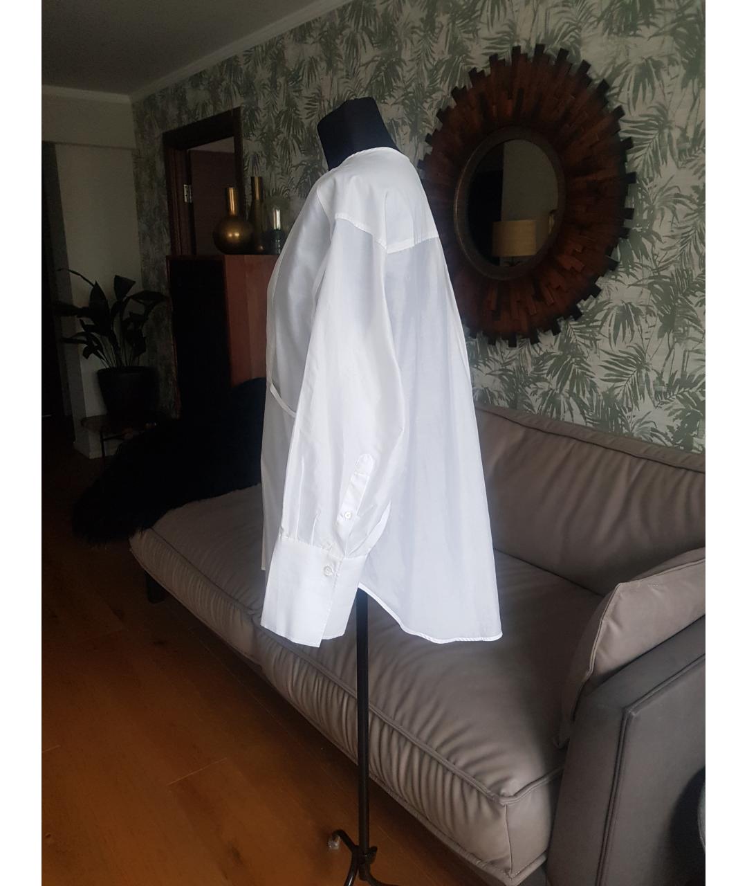TOTEME Белая хлопковая блузы, фото 6