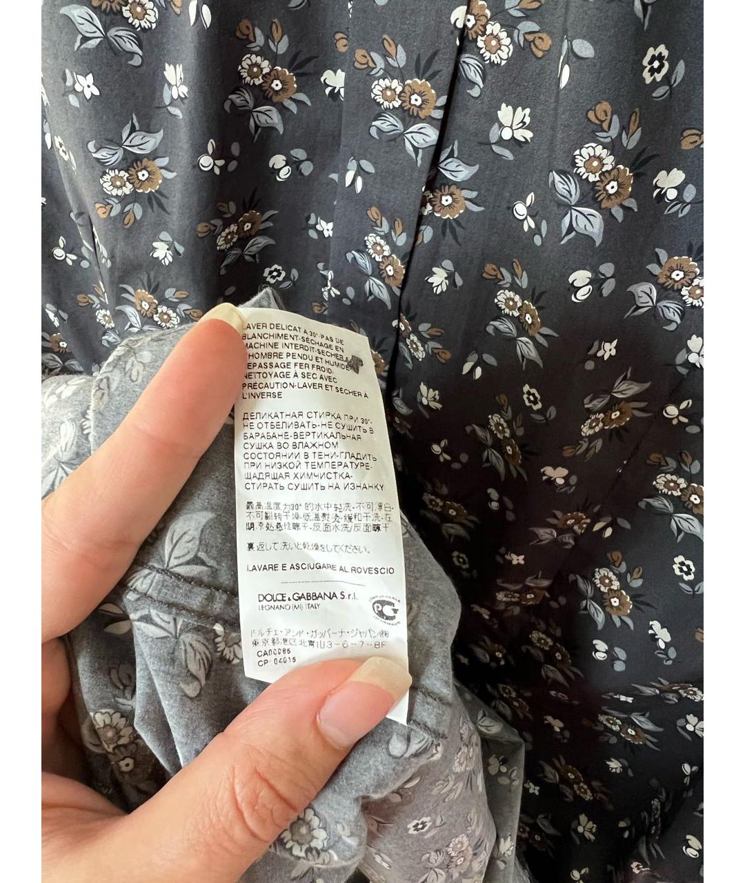 DOLCE&GABBANA Хлопковая кэжуал рубашка, фото 7