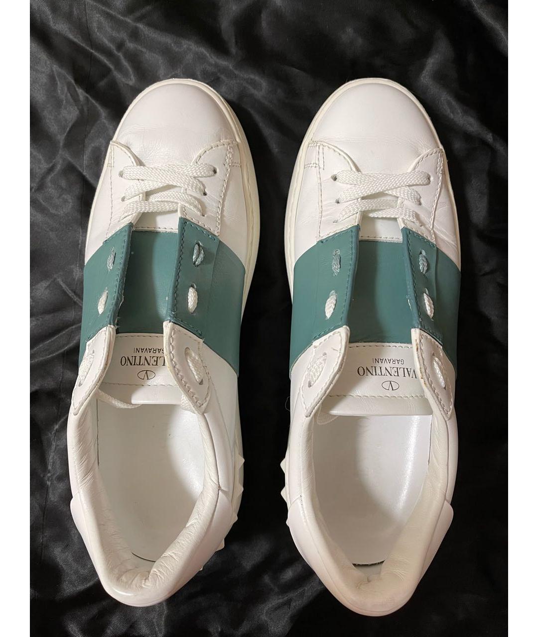 VALENTINO Белые кожаные кеды, фото 3