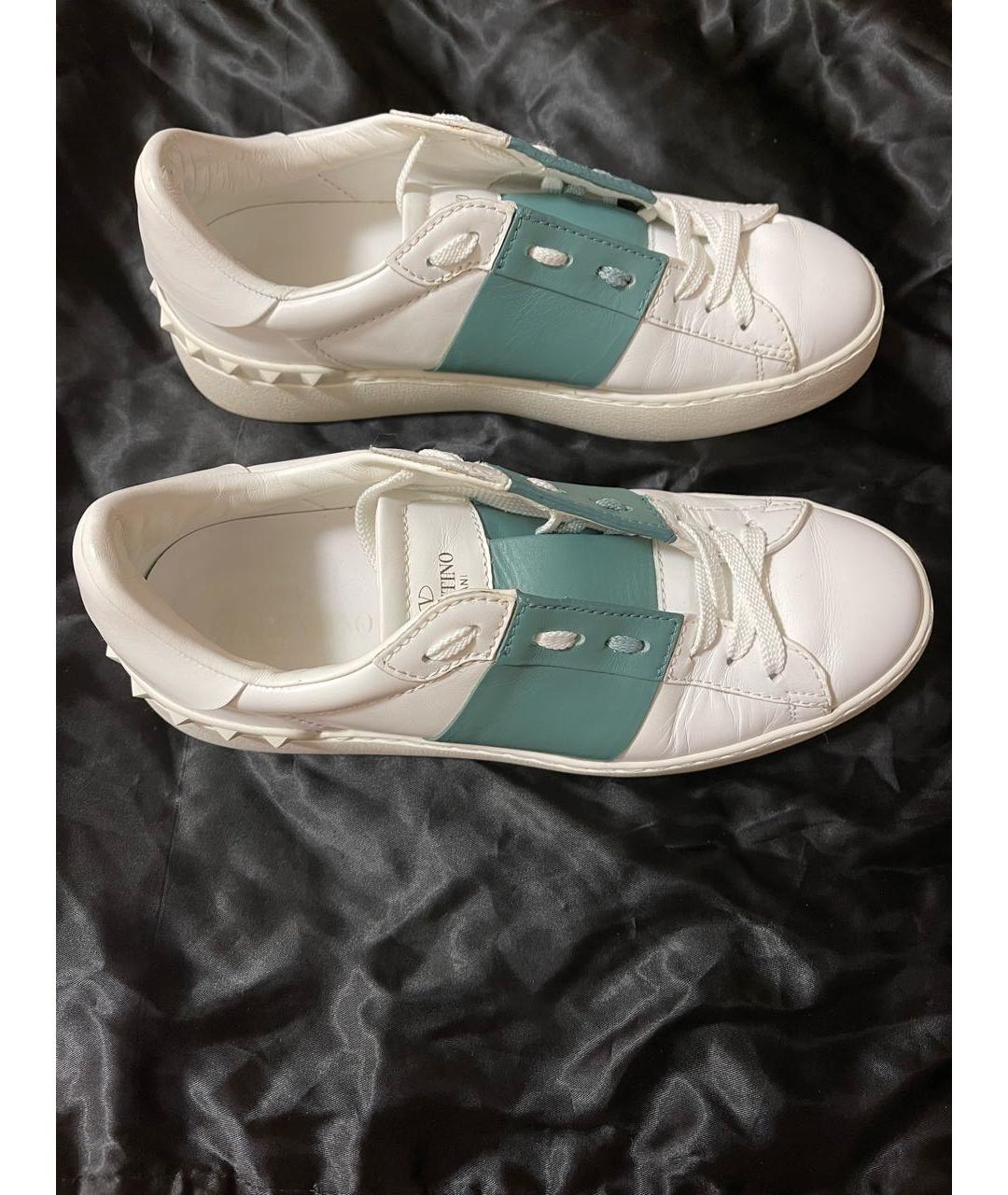 VALENTINO Белые кожаные кеды, фото 2