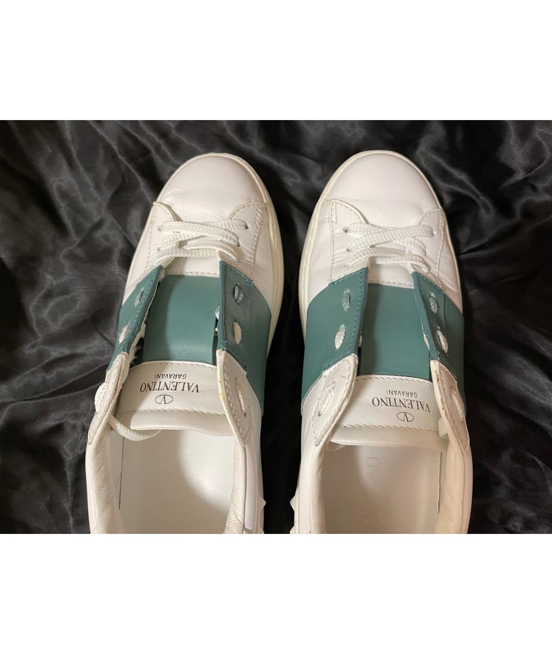 VALENTINO Белые кожаные кеды, фото 4