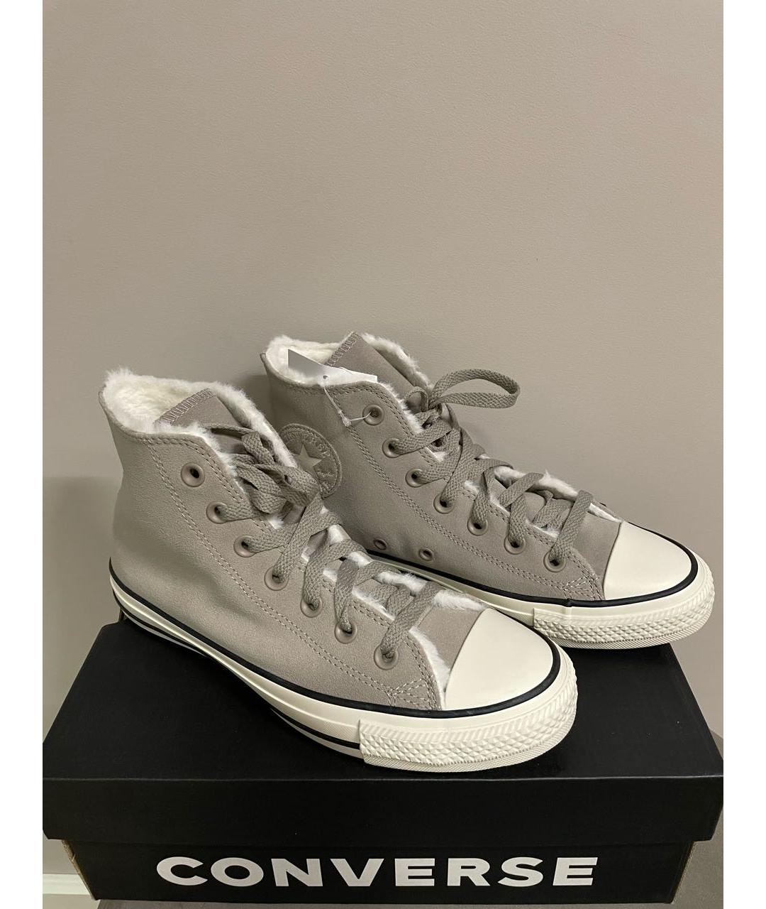 CONVERSE Серые замшевые кеды, фото 5