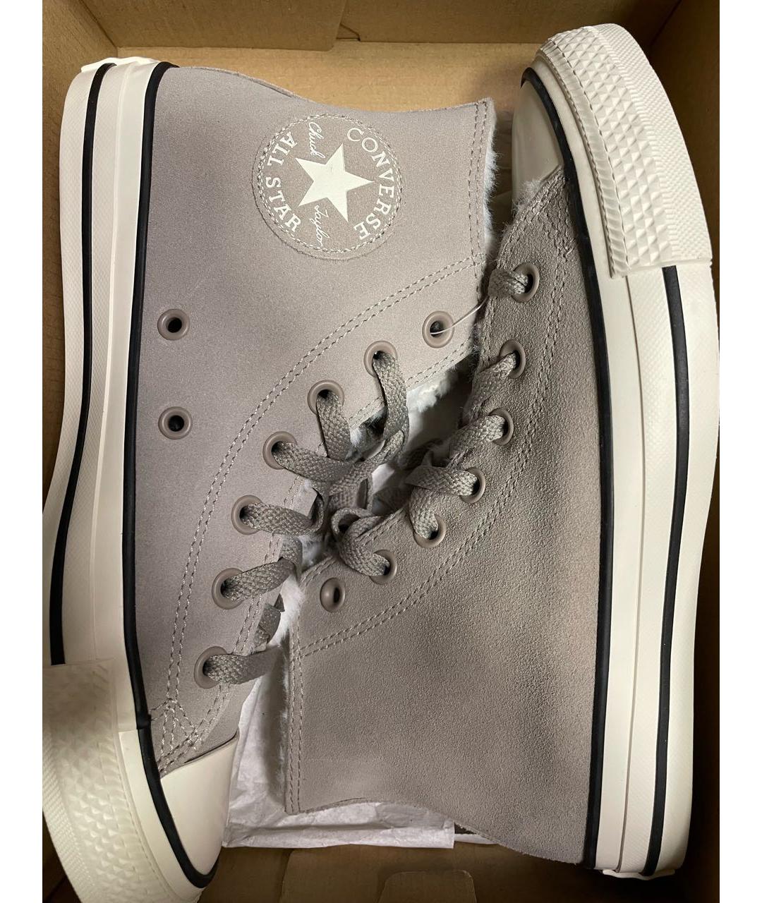 CONVERSE Серые замшевые кеды, фото 4
