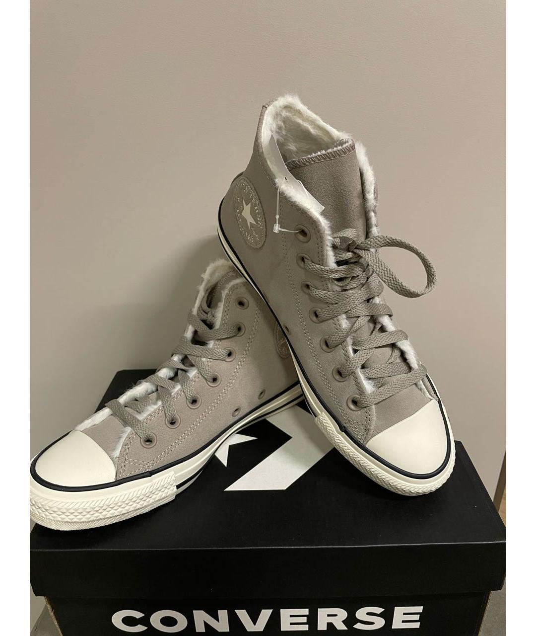 CONVERSE Серые замшевые кеды, фото 2