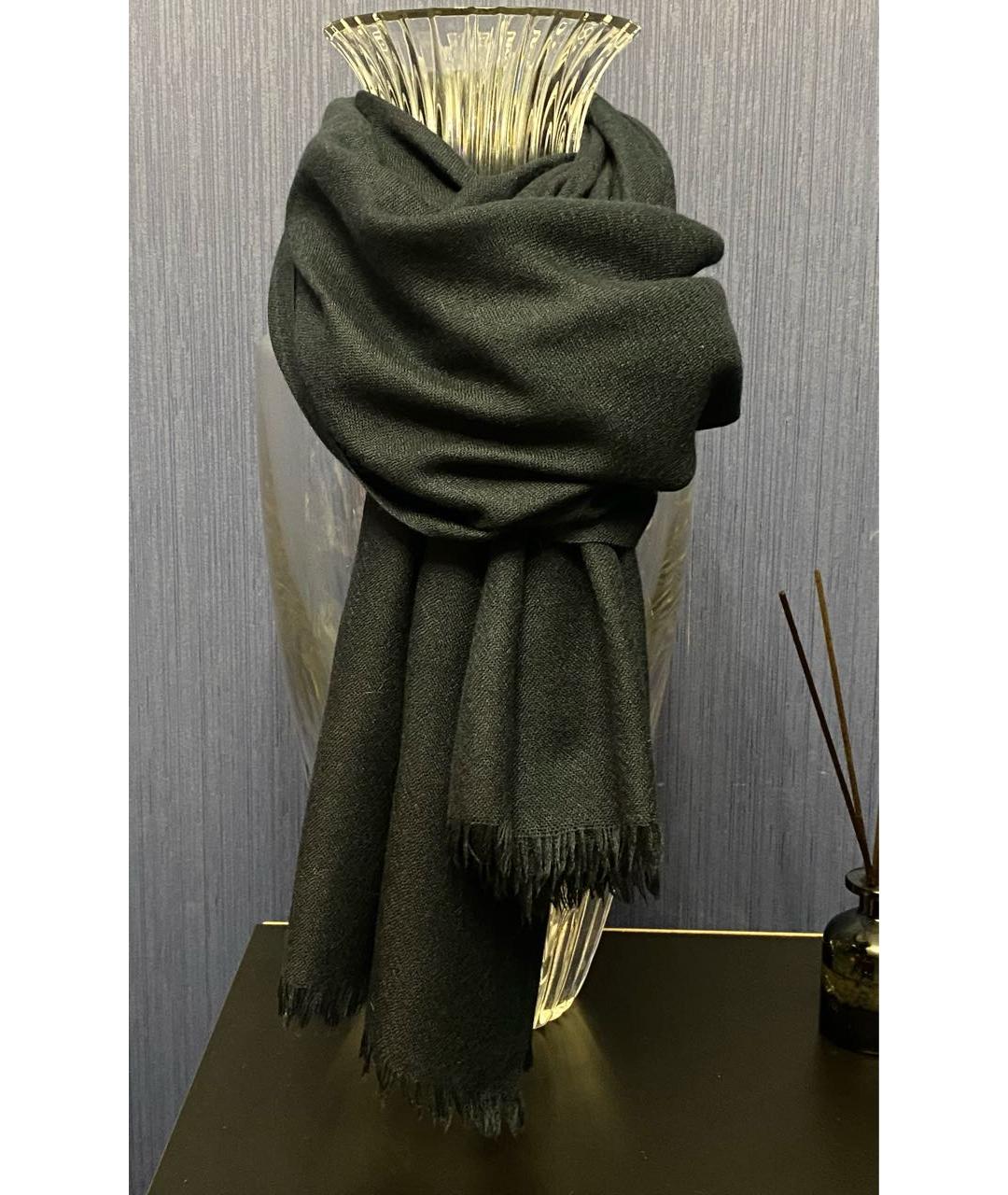 LORO PIANA Черный платок, фото 6
