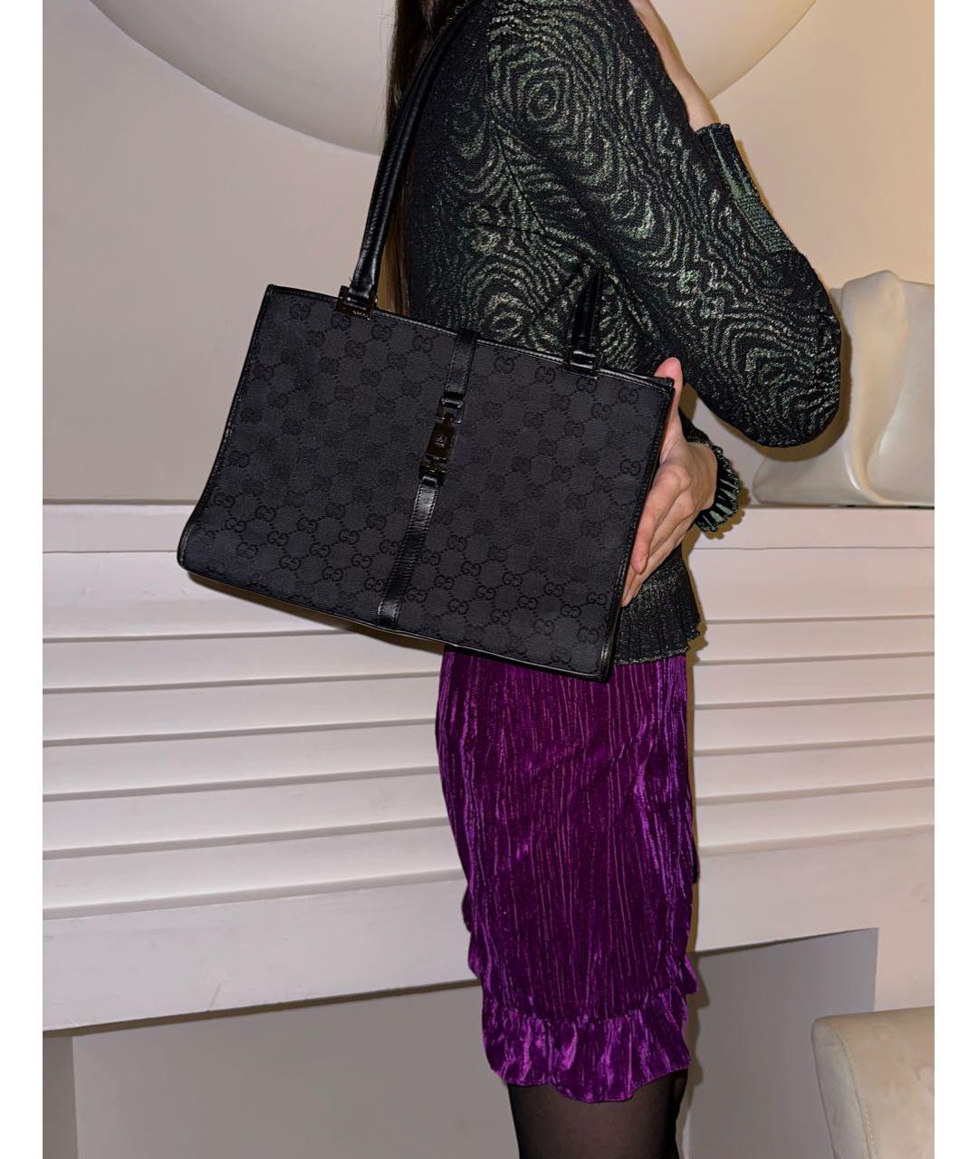 GUCCI Черная сумка тоут, фото 7