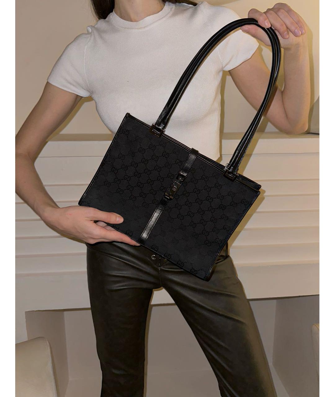 GUCCI Черная сумка тоут, фото 8