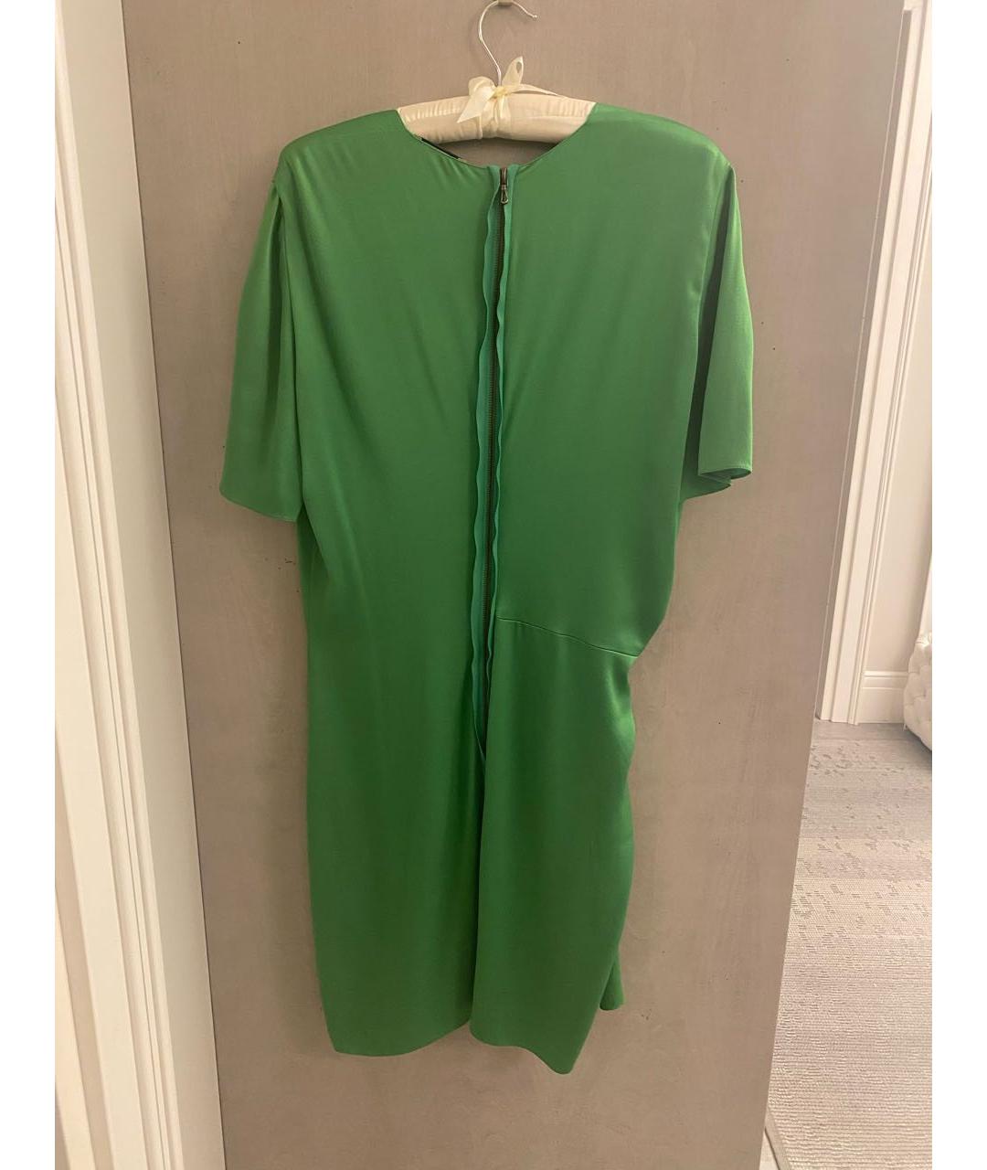 LANVIN Зеленые вискозное коктейльное платье, фото 2
