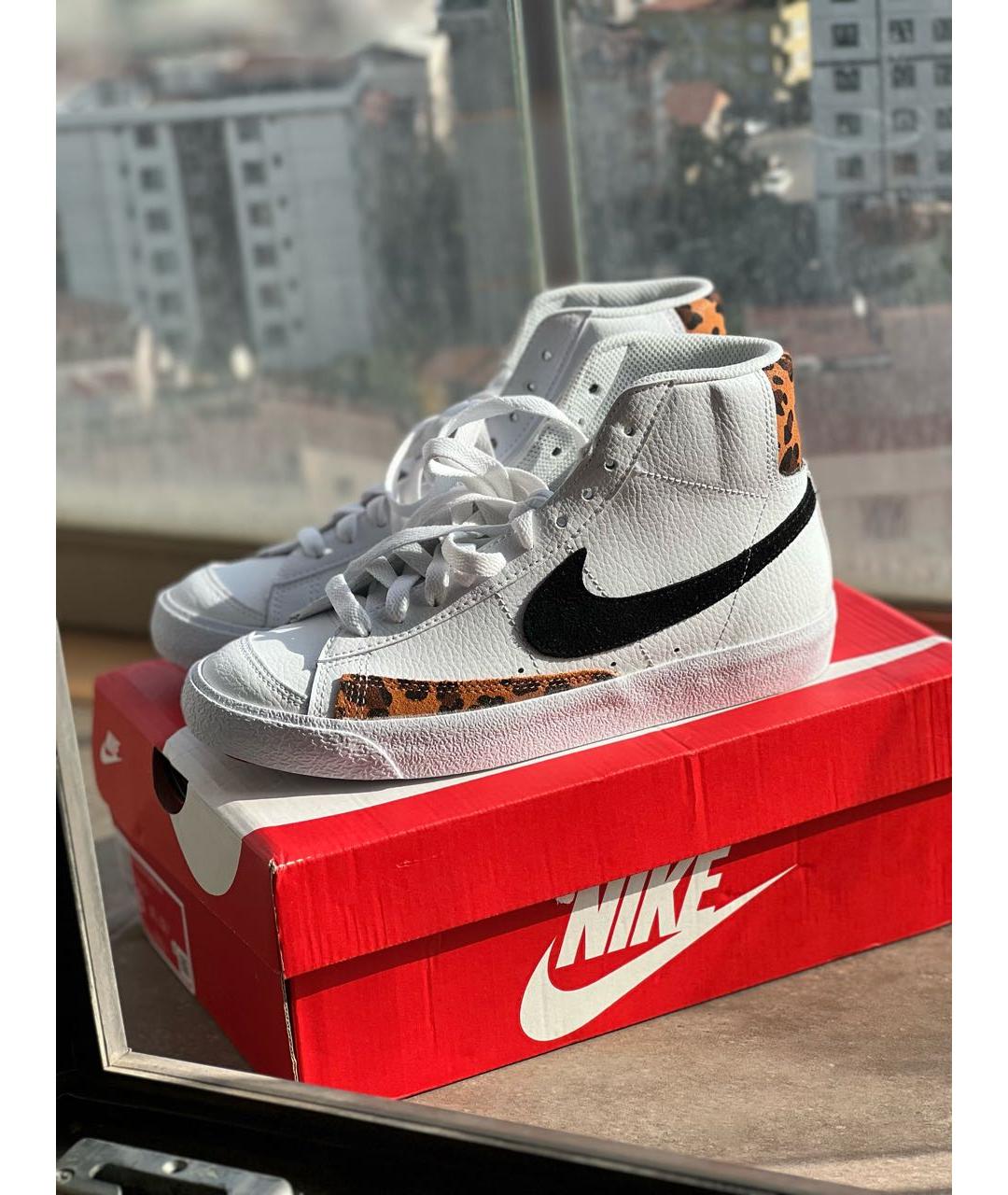 NIKE Белые кожаные кеды, фото 3