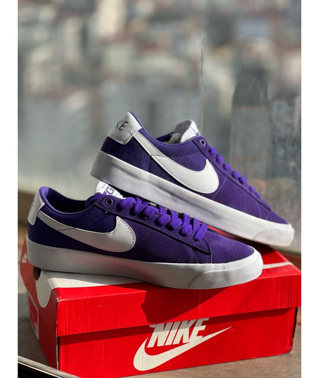 Nike blazer low violet deals