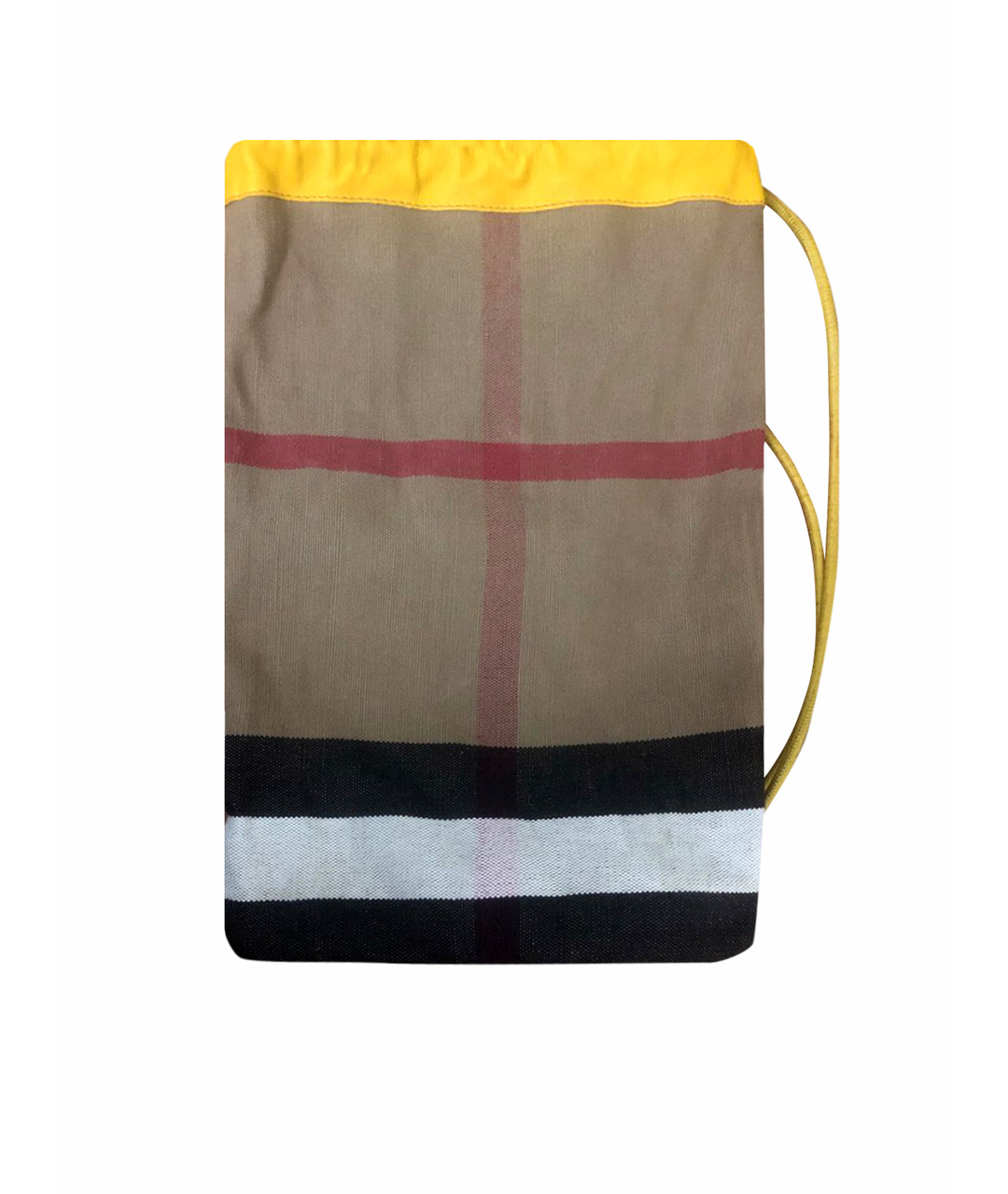 BURBERRY Желтый тканевый рюкзак, фото 1