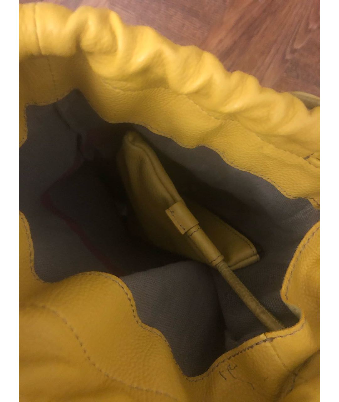 BURBERRY Желтый тканевый рюкзак, фото 4