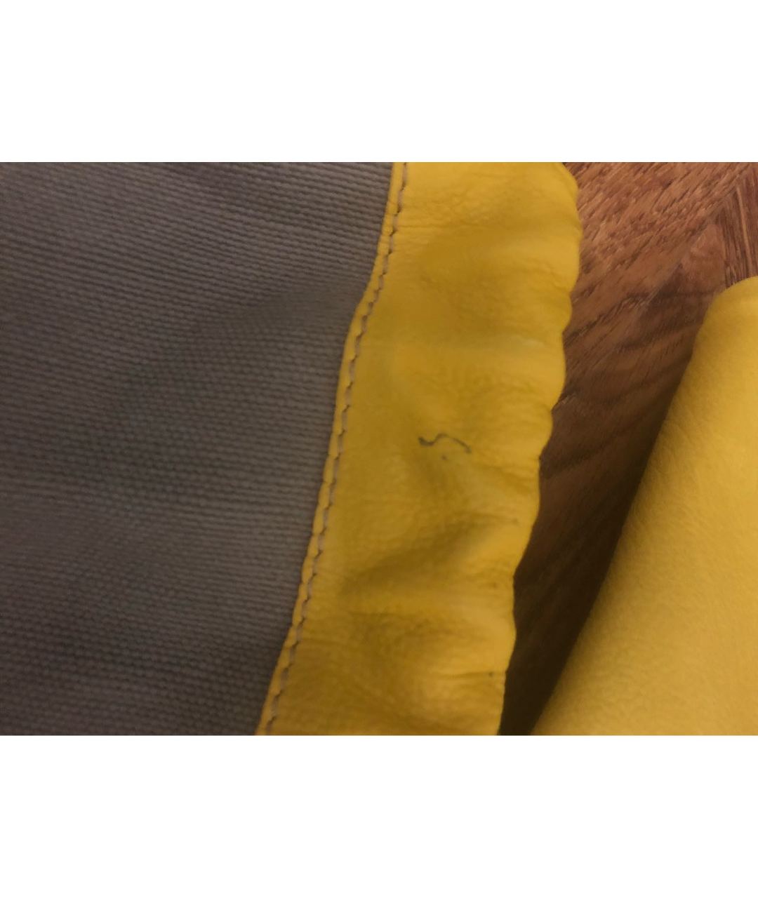 BURBERRY Желтый тканевый рюкзак, фото 3