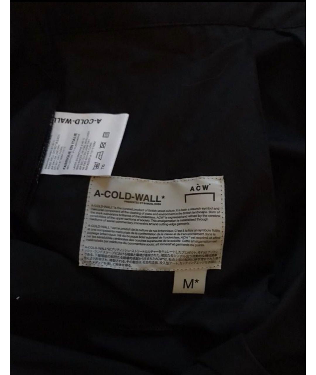 A-COLD-WALL* Черные хлопковые повседневные брюки, фото 3