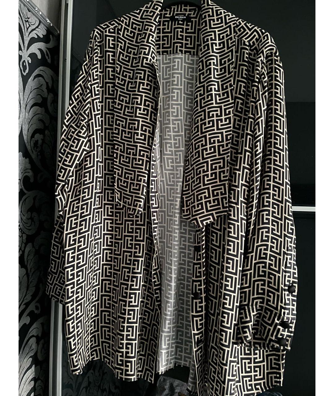 BALMAIN Коричневая вискозная блузы, фото 4