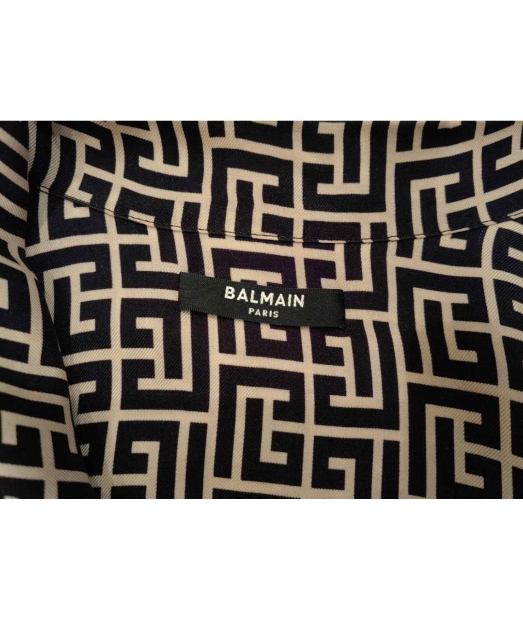 BALMAIN Коричневая вискозная блузы, фото 2