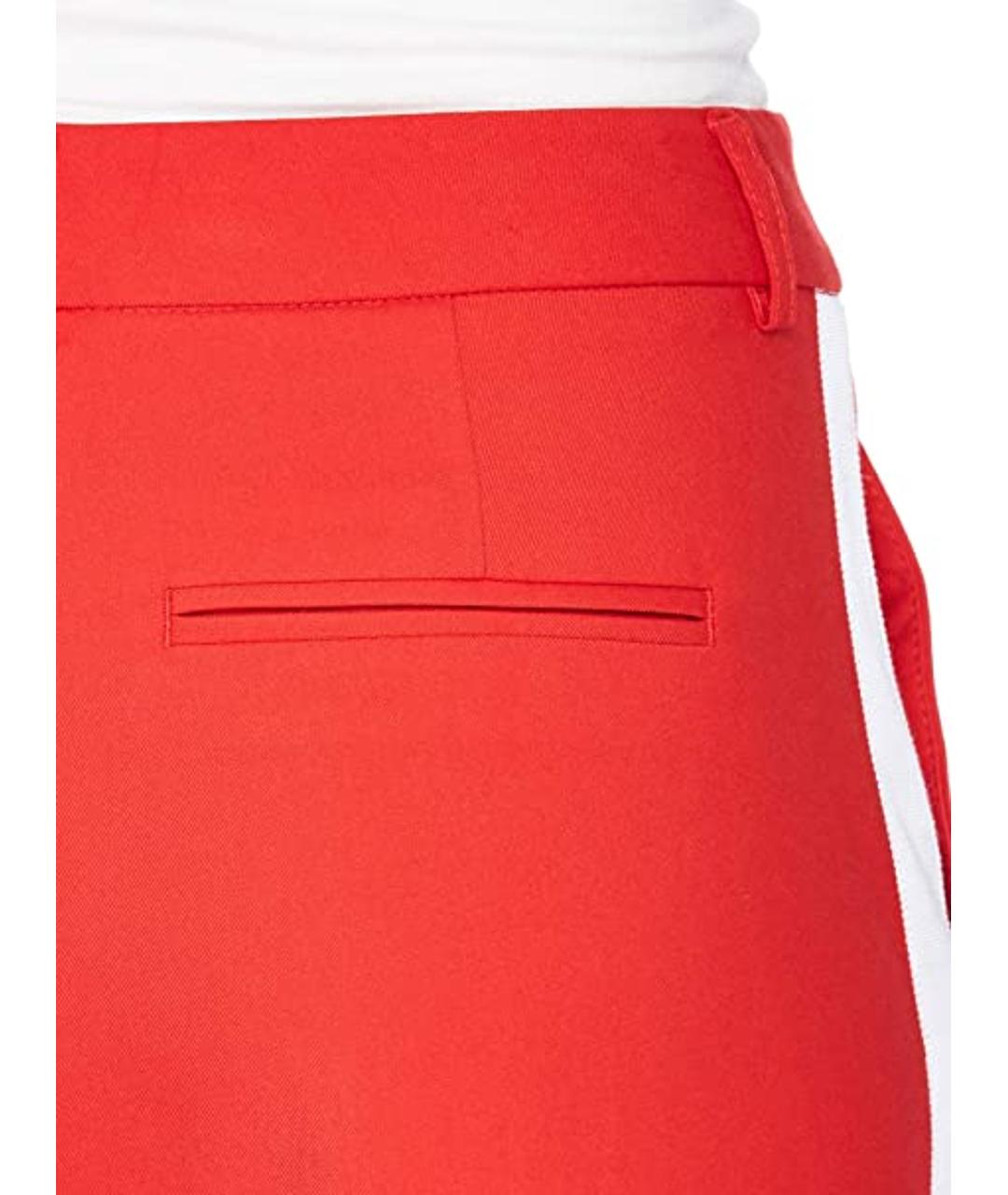 CALVIN KLEIN Красные вискозные прямые брюки, фото 5