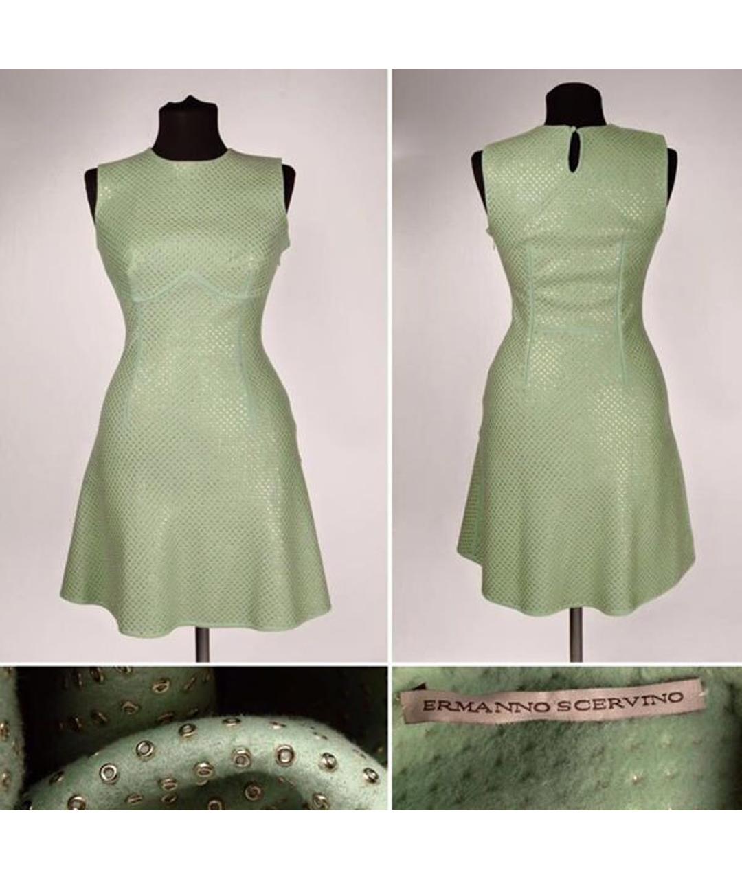 ERMANNO SCERVINO Зеленые повседневное платье, фото 5