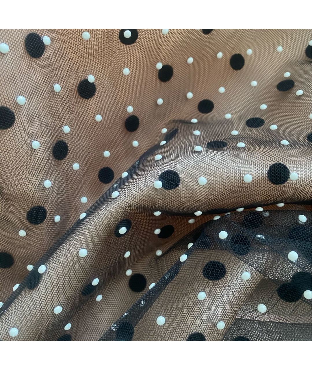 NO. 21 Бежевая полиамидовая юбка миди, фото 3