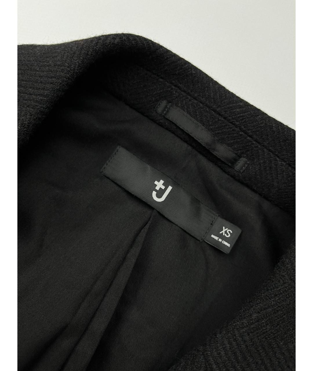 JIL SANDER Черное шерстяное пальто, фото 6