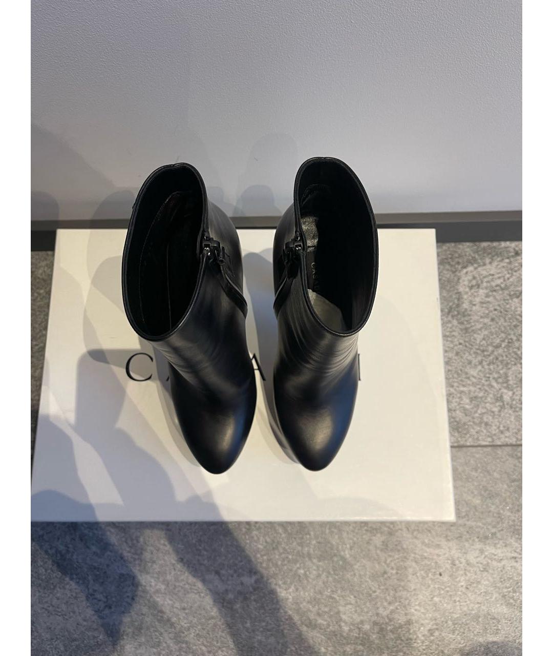CASADEI Черные кожаные ботильоны, фото 3