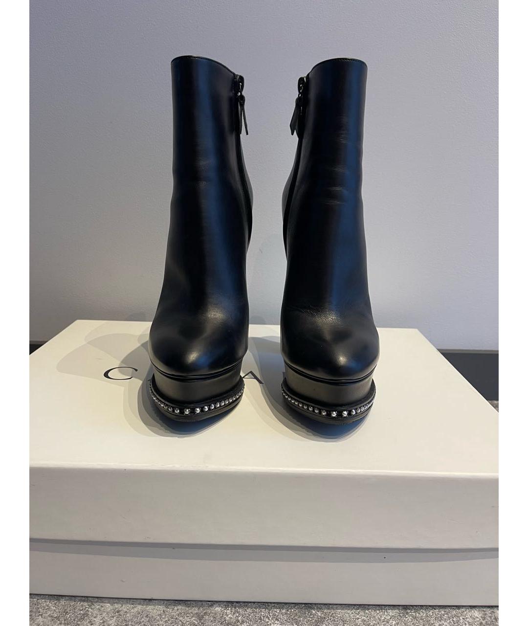 CASADEI Черные кожаные ботильоны, фото 2