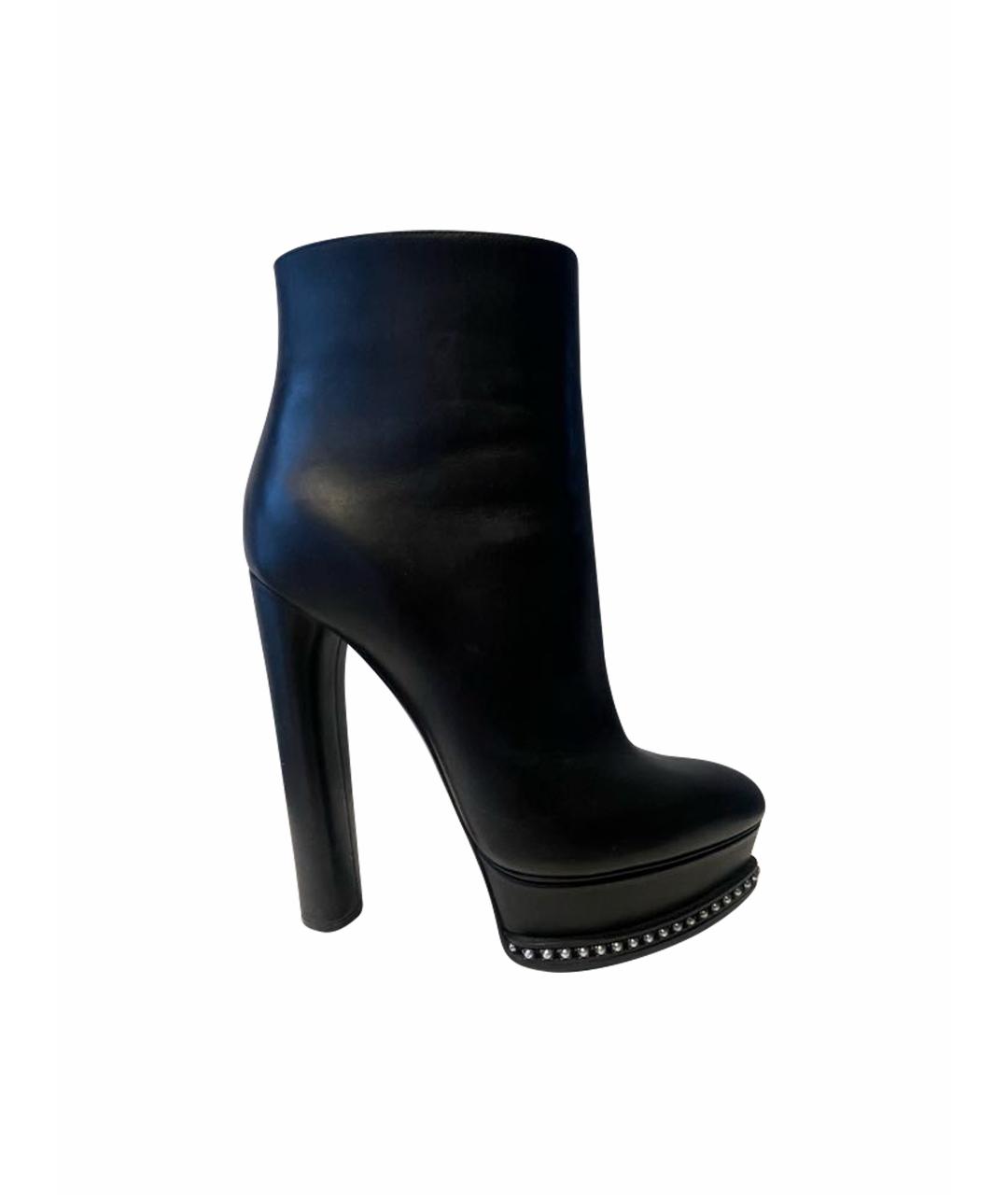 CASADEI Черные кожаные ботильоны, фото 1